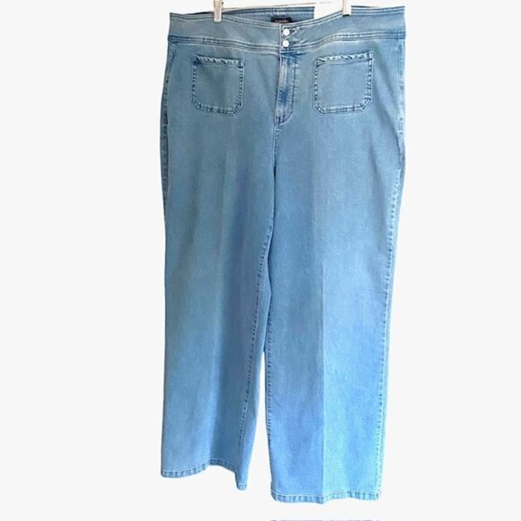 NWT NYDJ High Rise Wide Leg Jeans 20 - Picture 1 of 6